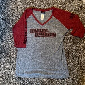 Harley-Davidson 3/4 sleeve tee
